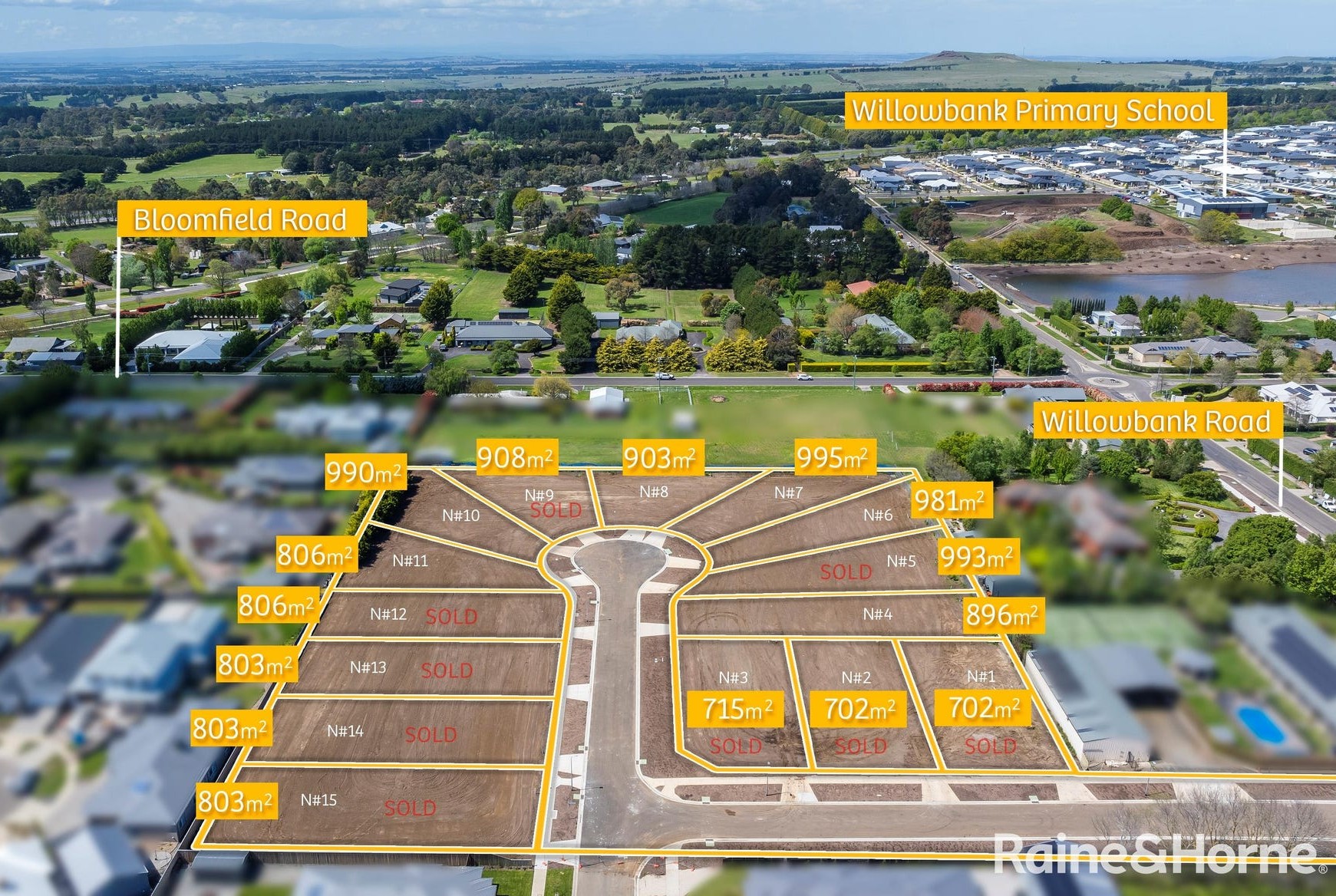 64 Willowbank Road - Gisborne Aerial
