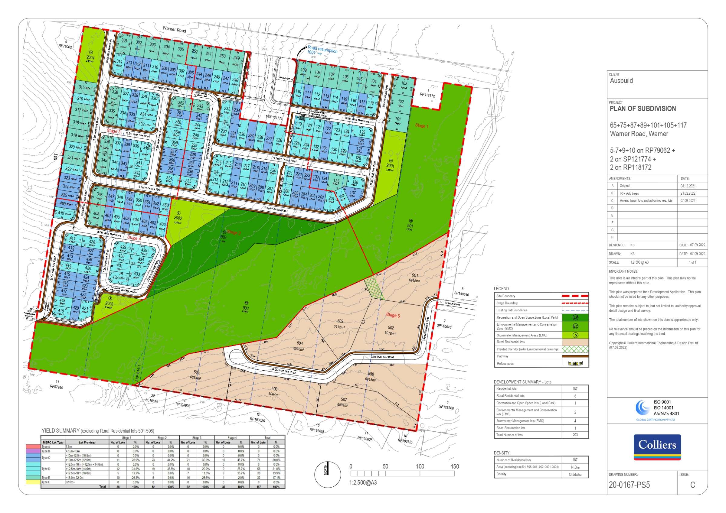 65-117 Warner Road - Warner Masterplan