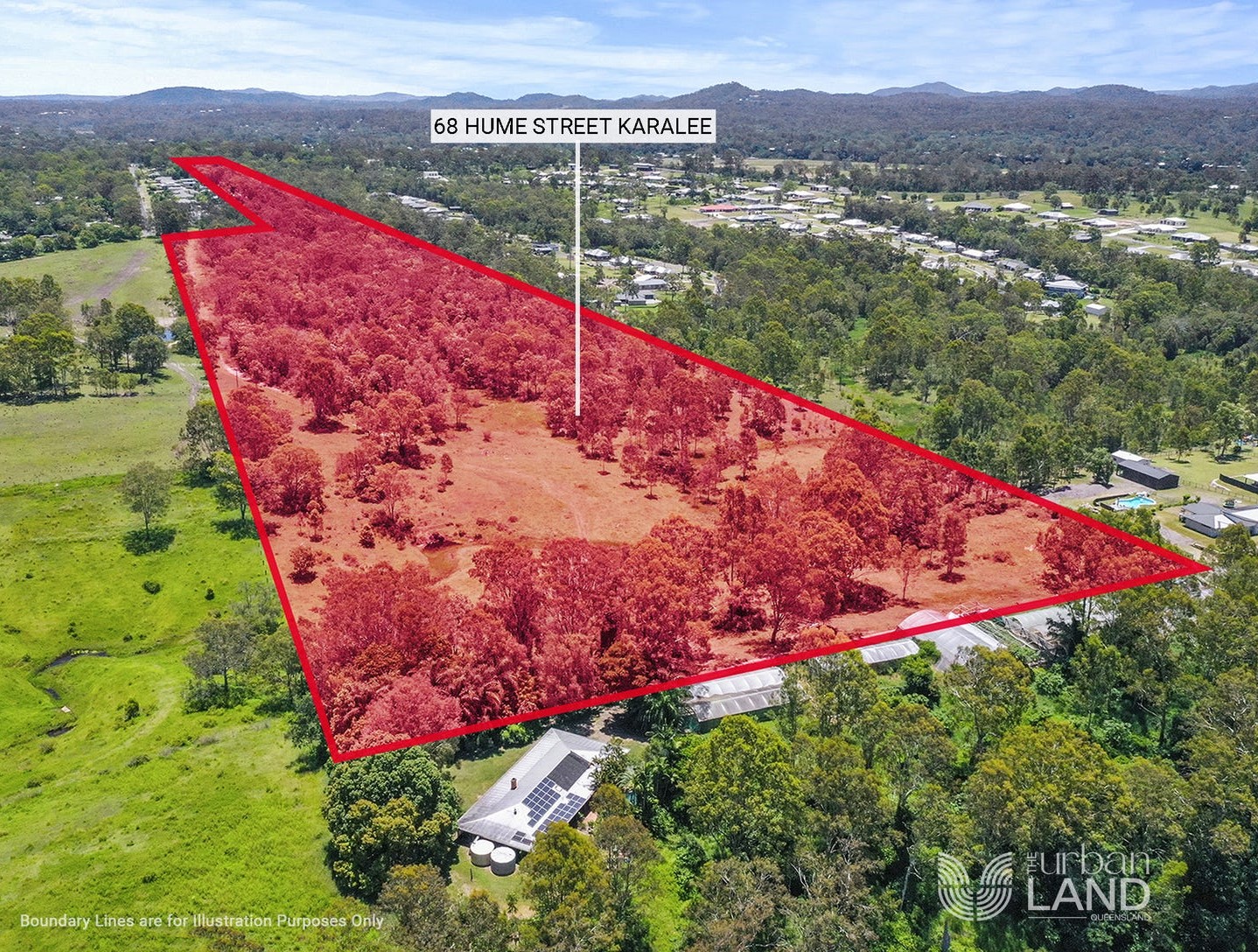 68 Hume Street - Karalee Aerial