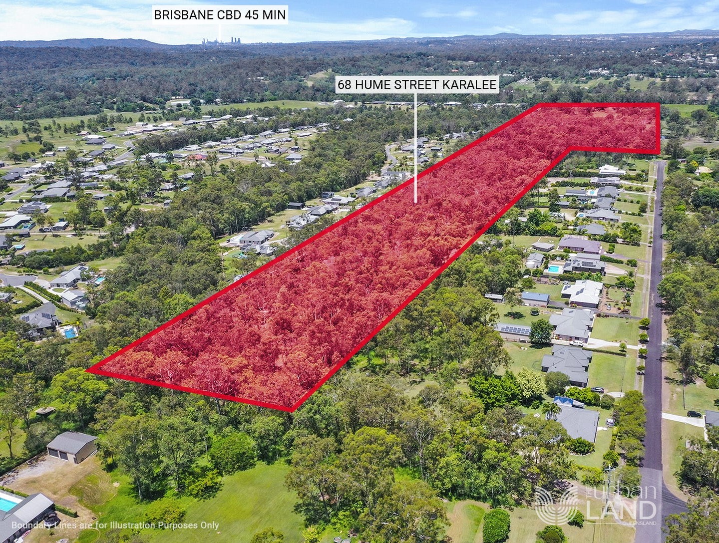 68 Hume Street - Karalee Aerial