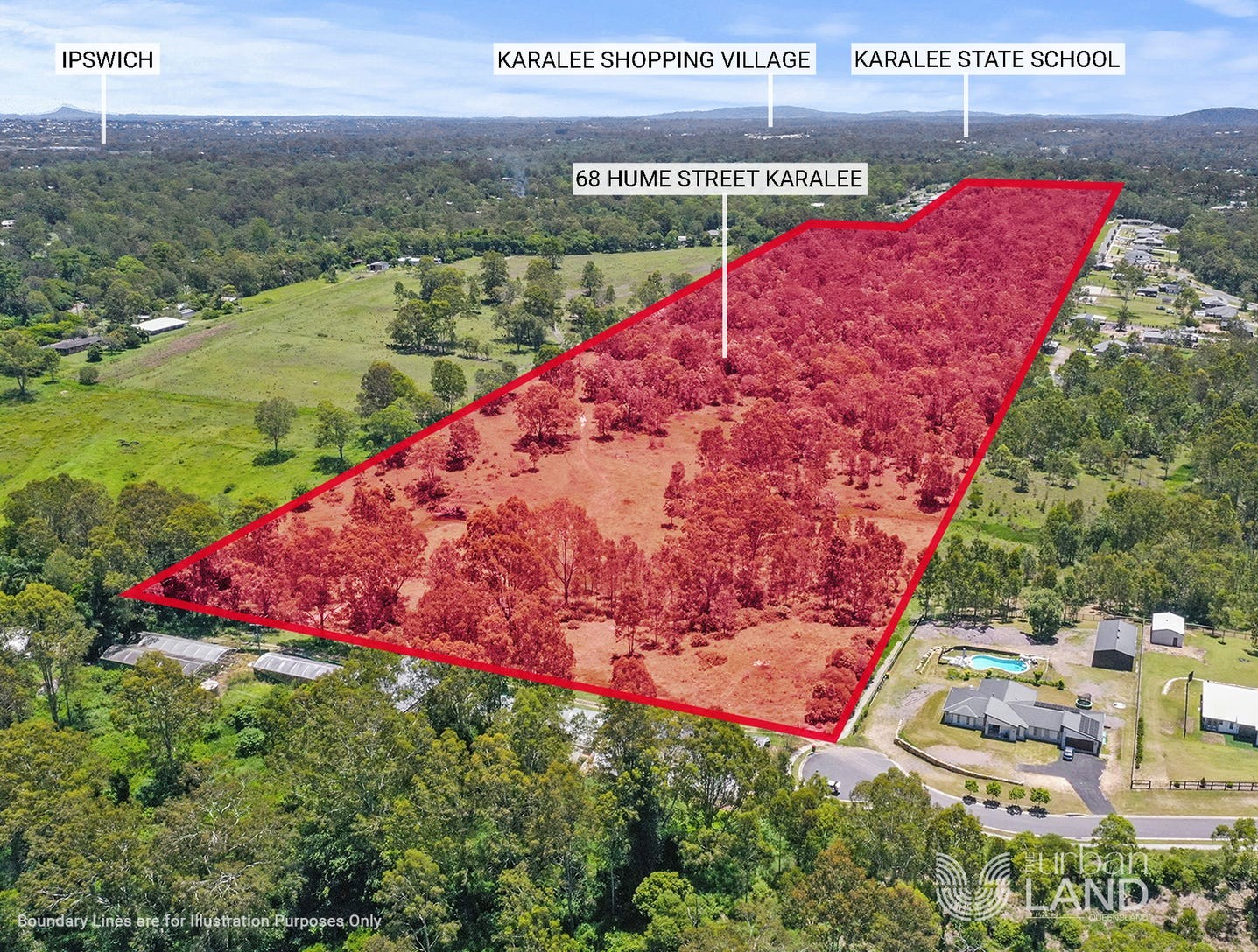68 Hume Street - Karalee Aerial