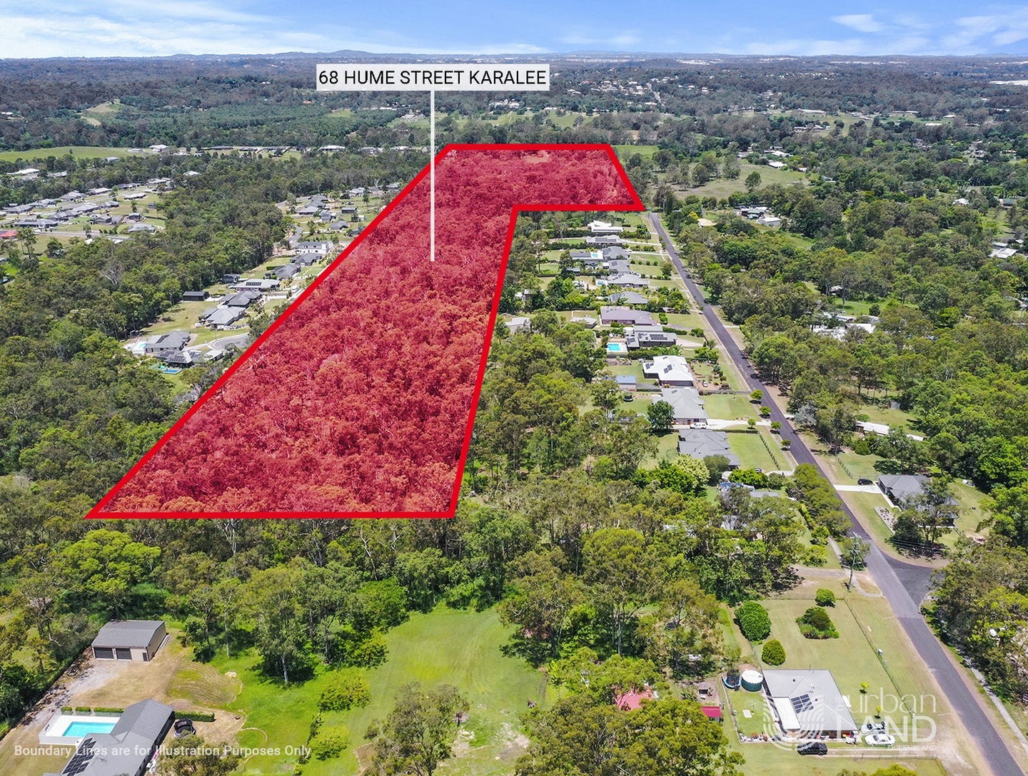68 Hume Street - Karalee Aerial