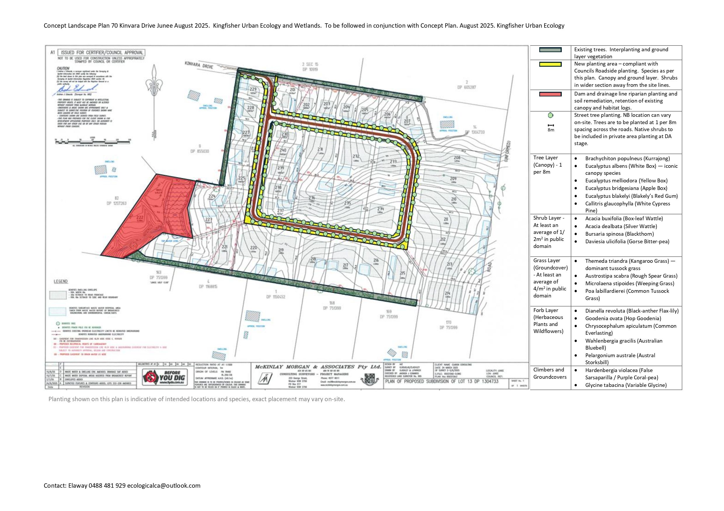 70 Kinvara Drive - Junee Masterplan