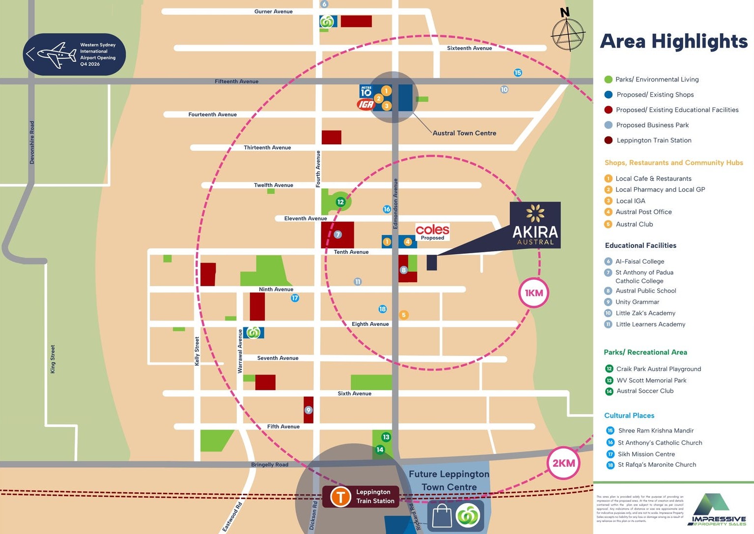 70 Tenth Avenue - Austral Location Map
