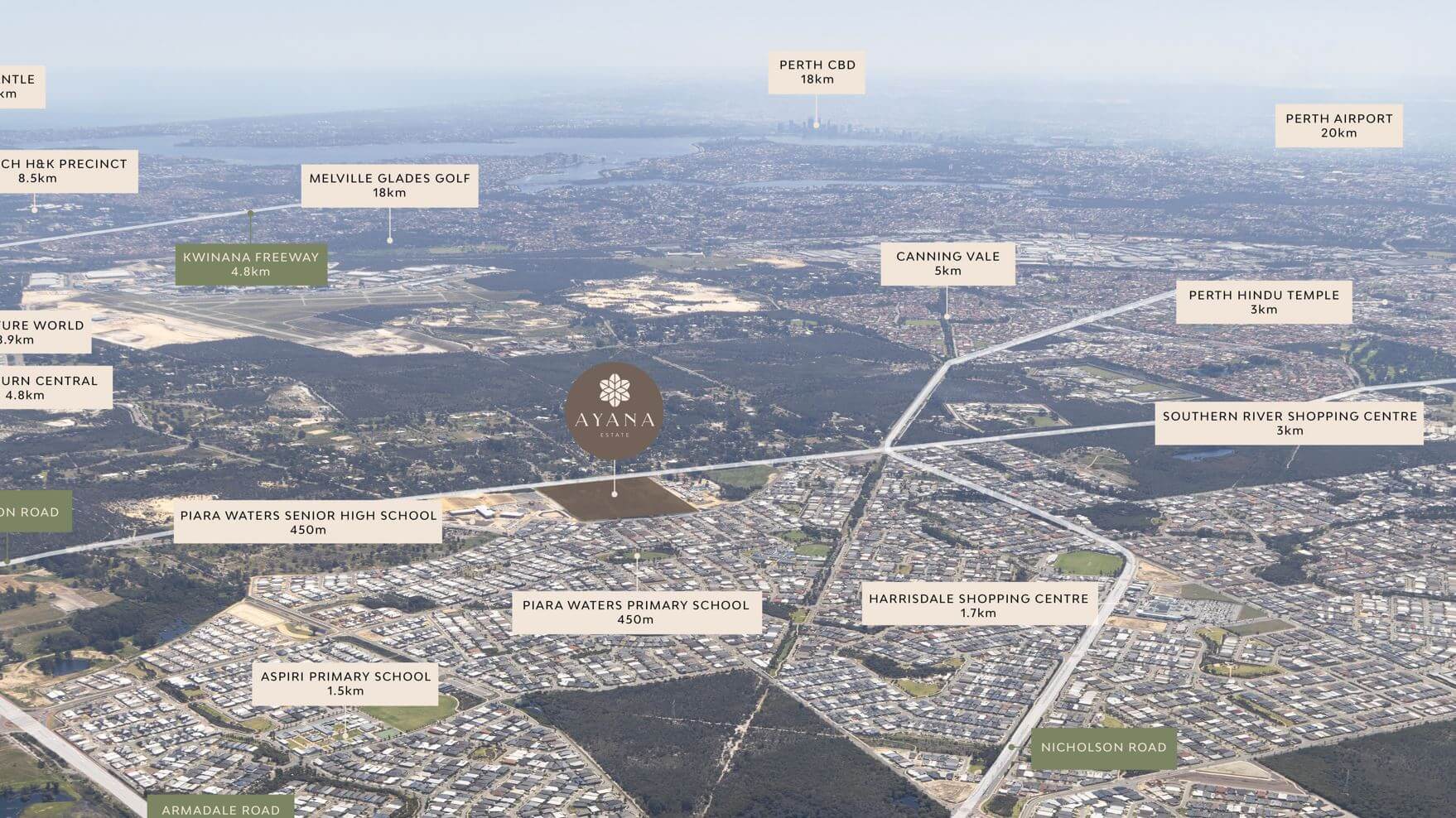 713 Warton Road - Piara Waters Aerial