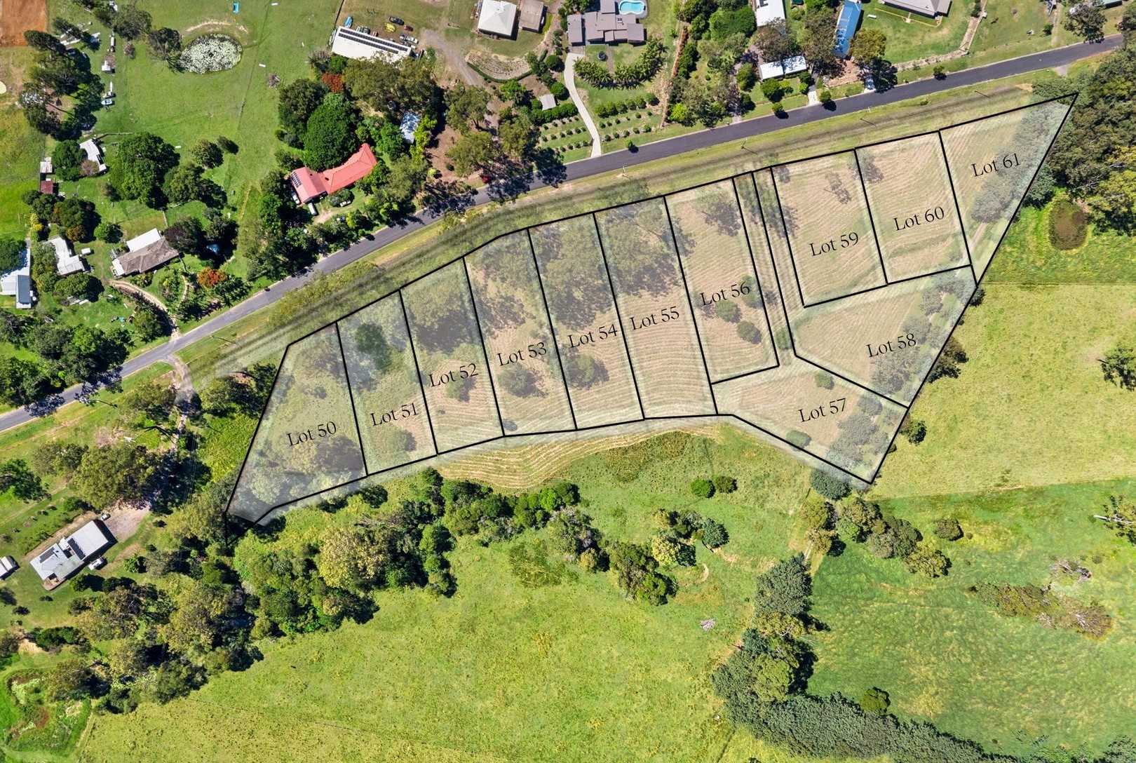 Mallee Estate - Delaneys Creek Aerial