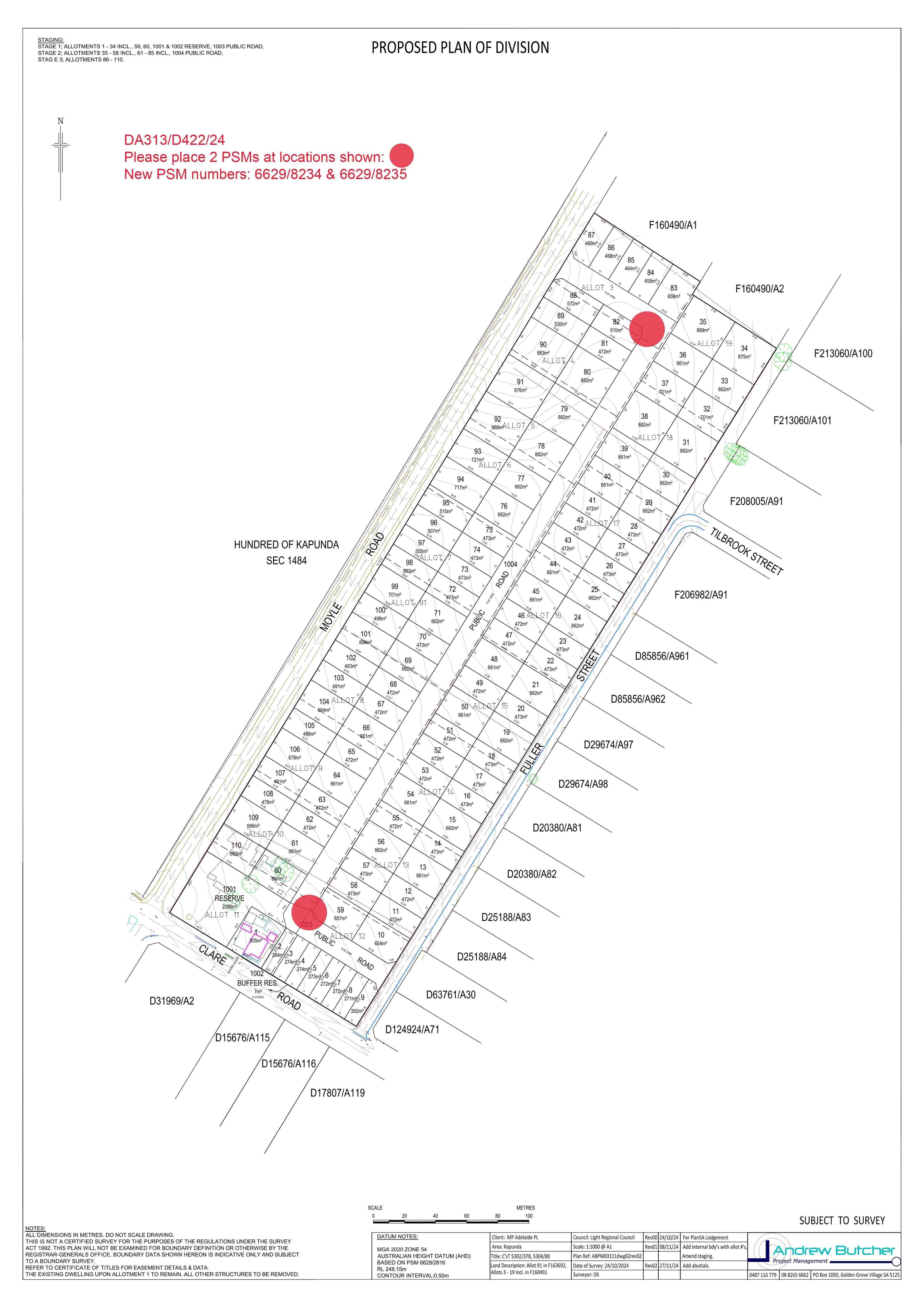 77 Clare Road - Kapunda Masterplan