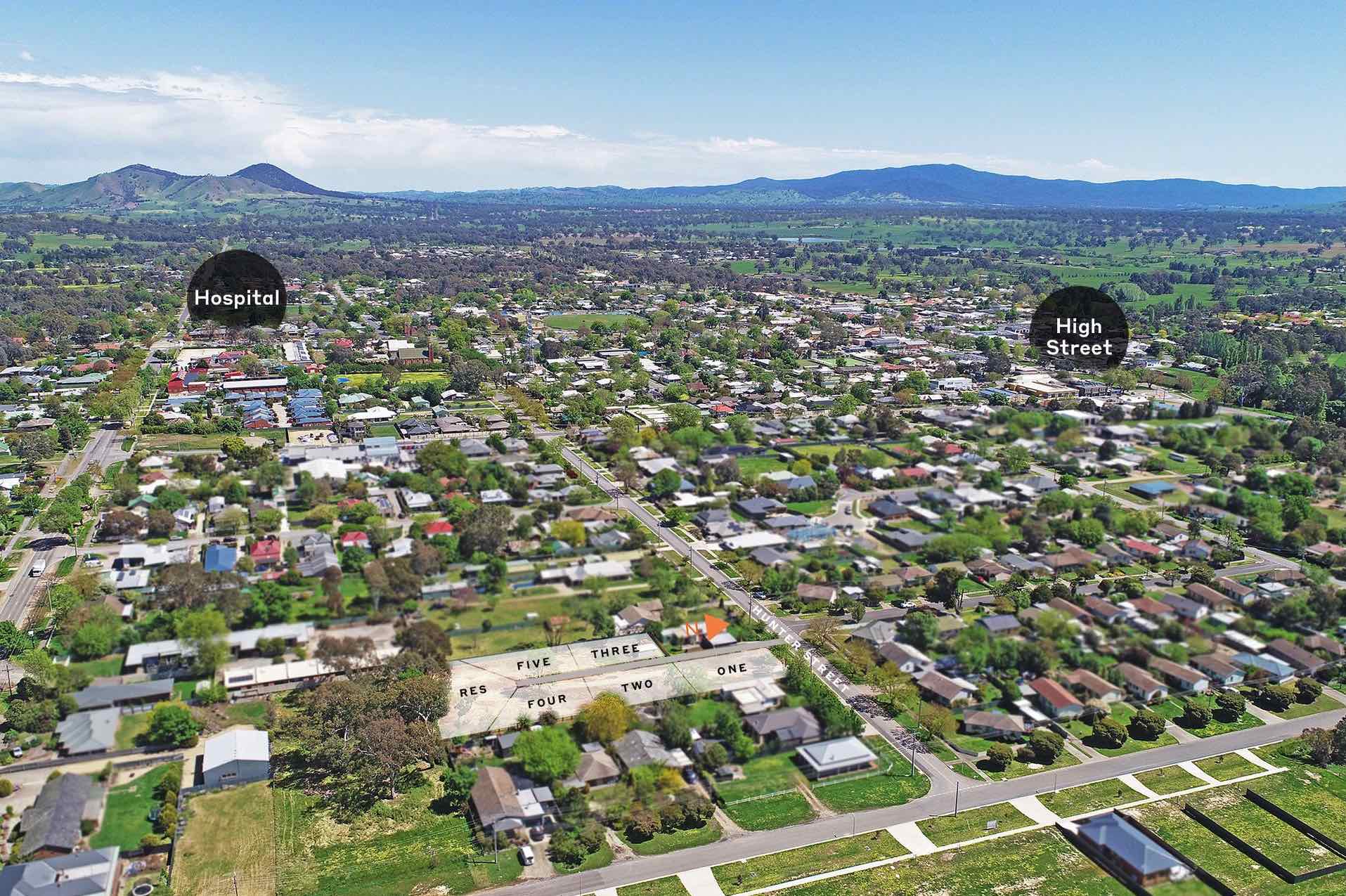 8 Hunter Street, Mansfield Aerial