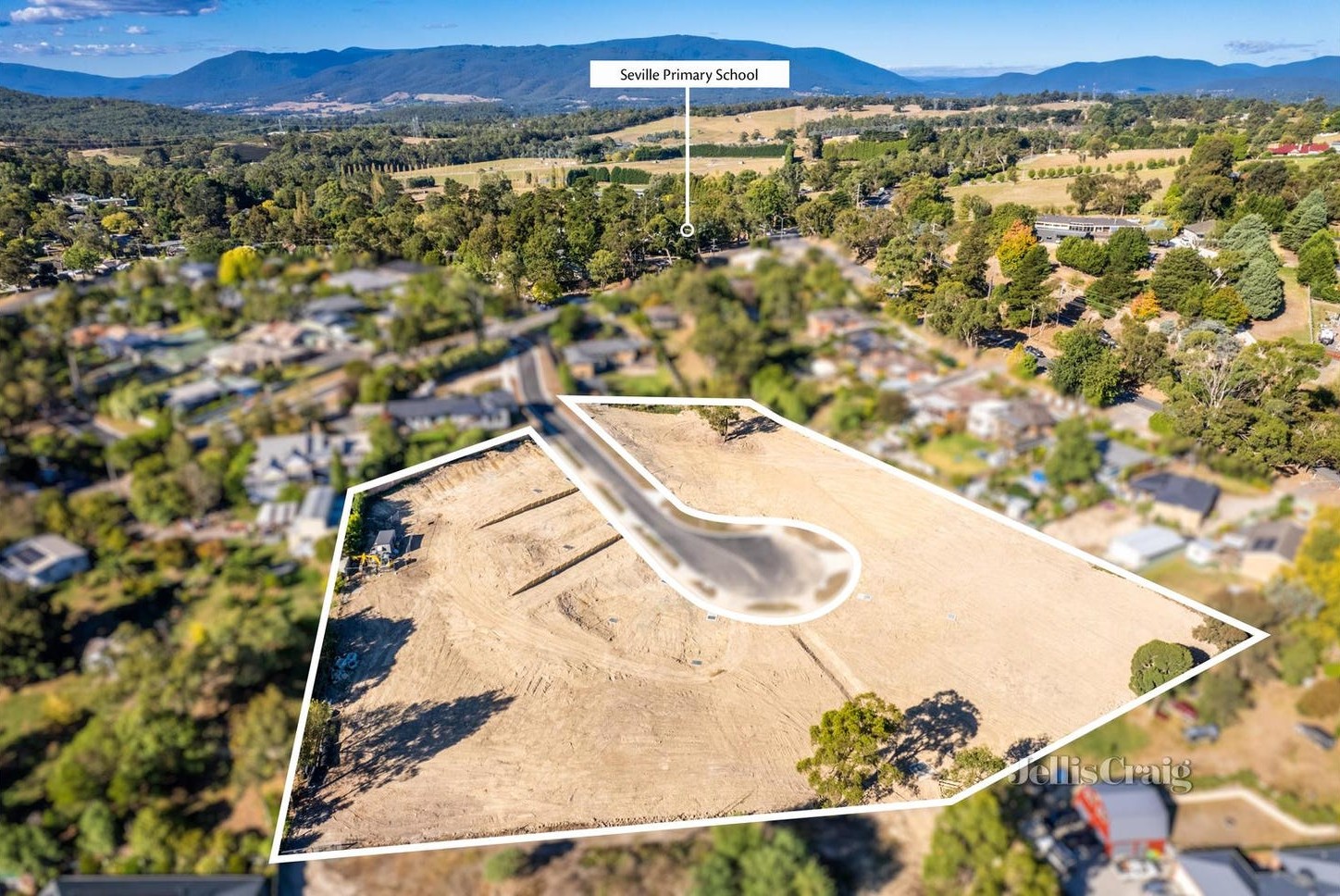 9 School Road - Seville Aerial
