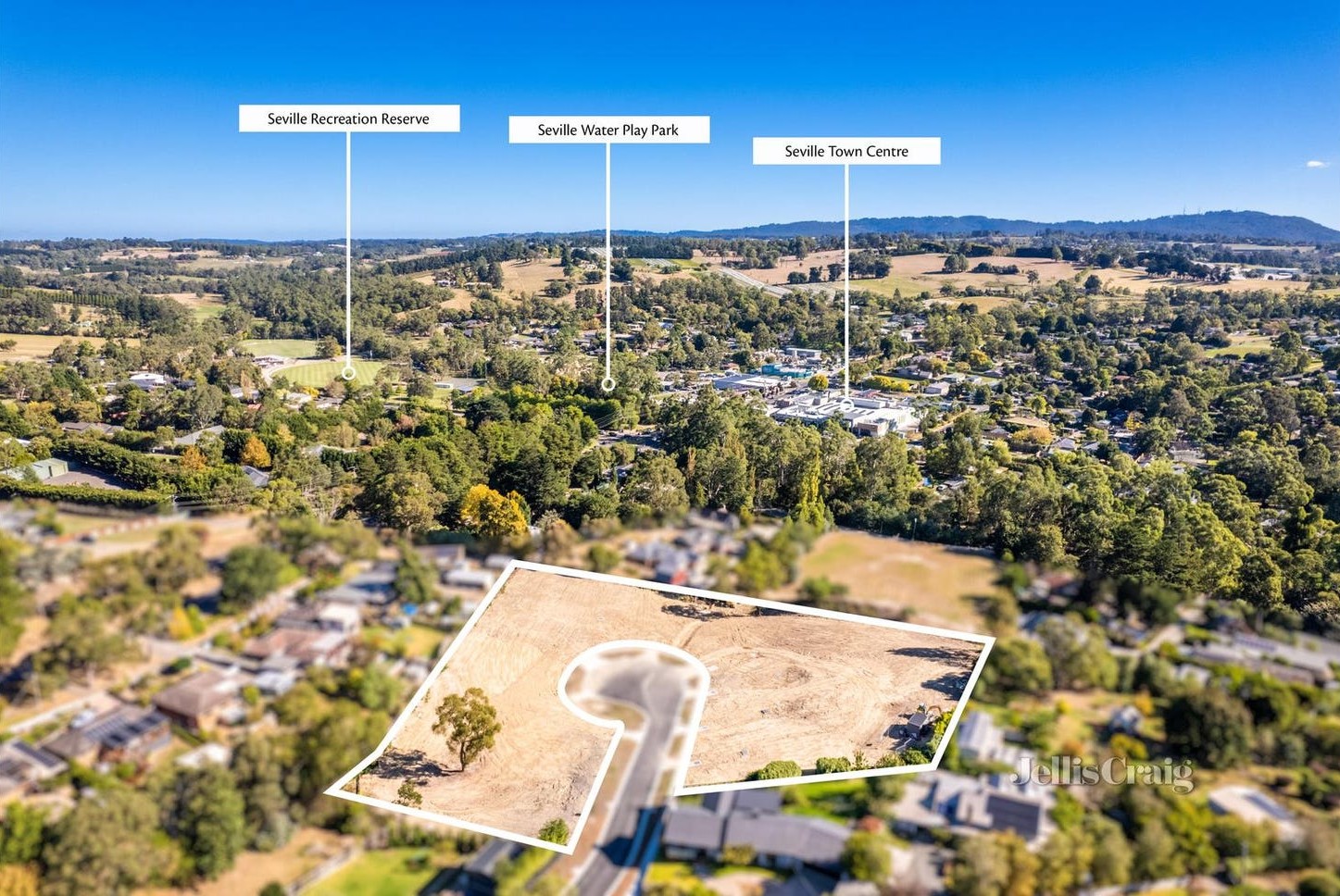 9 School Road - Seville Aerial
