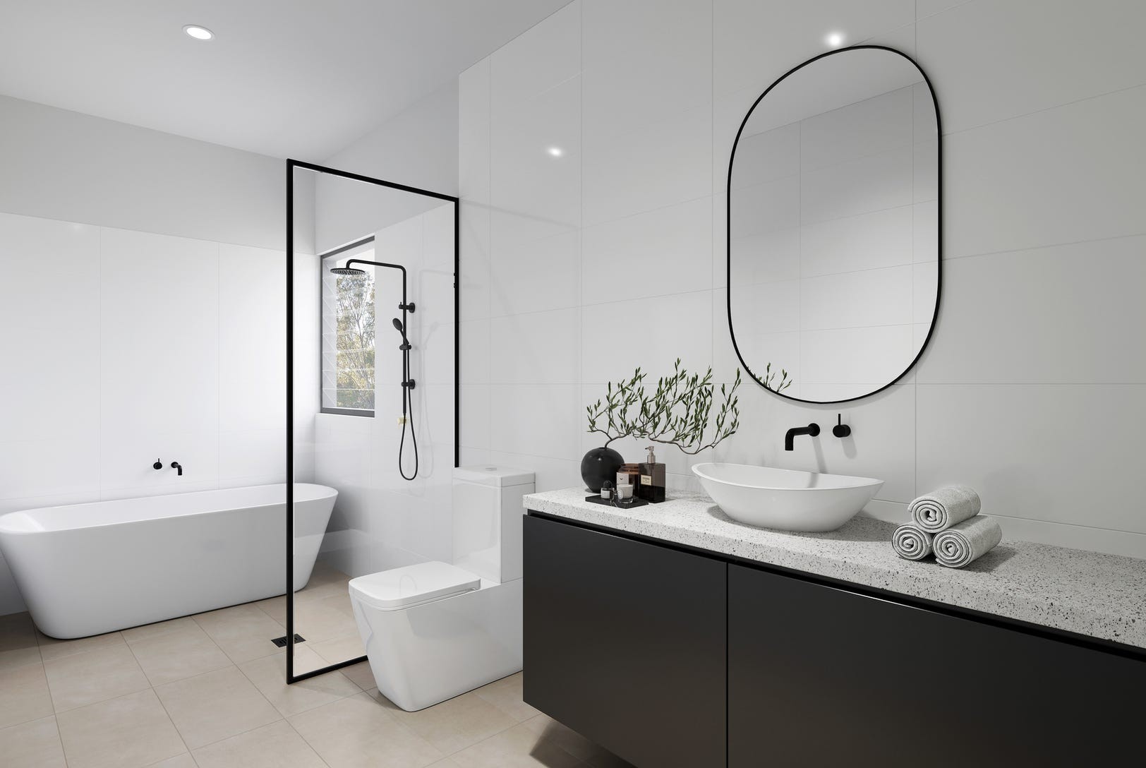 9-11 Baroonba Street - Whitebridge Bathroom