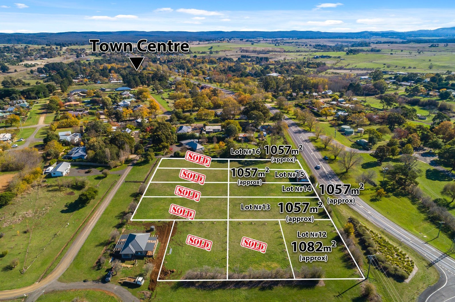 9-25 Mollison Street - Malmsbury Aerial