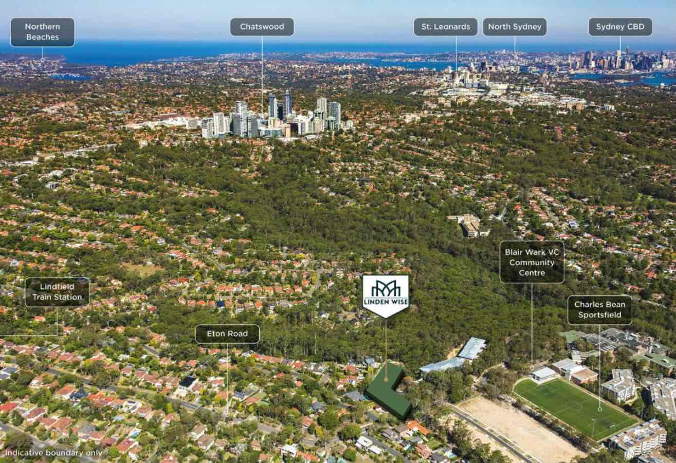 90-92 Eton Road, Lindfield Aerial