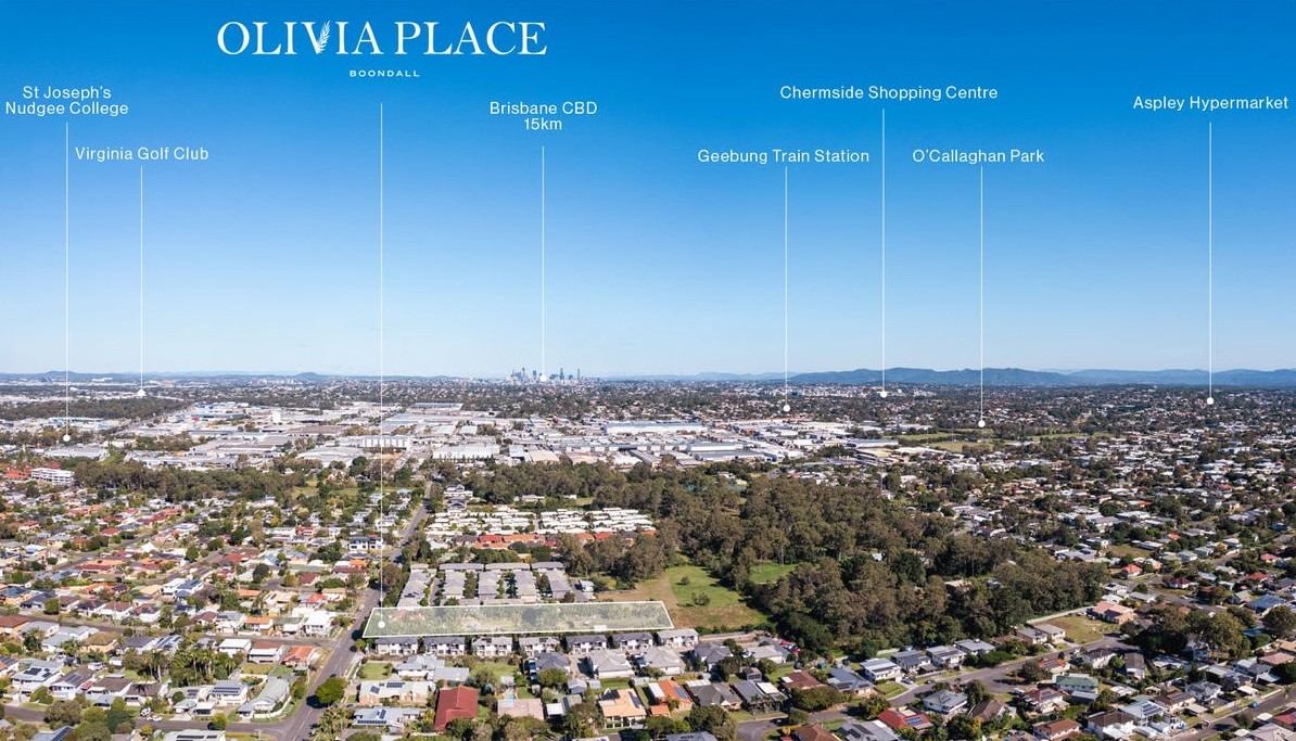 Olivia Place Estate - Boondall Aerial