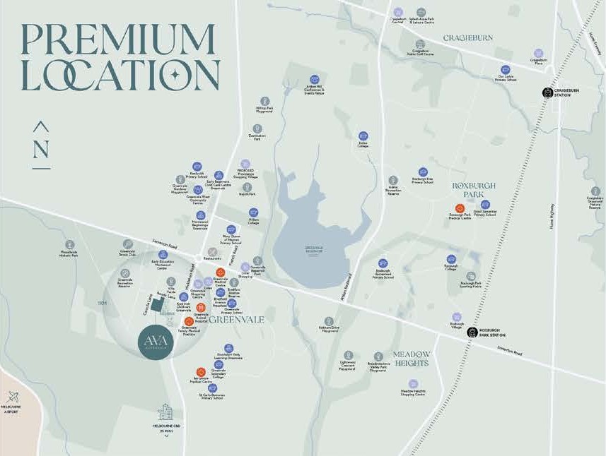 AVA Estate - Greenvale Location Map