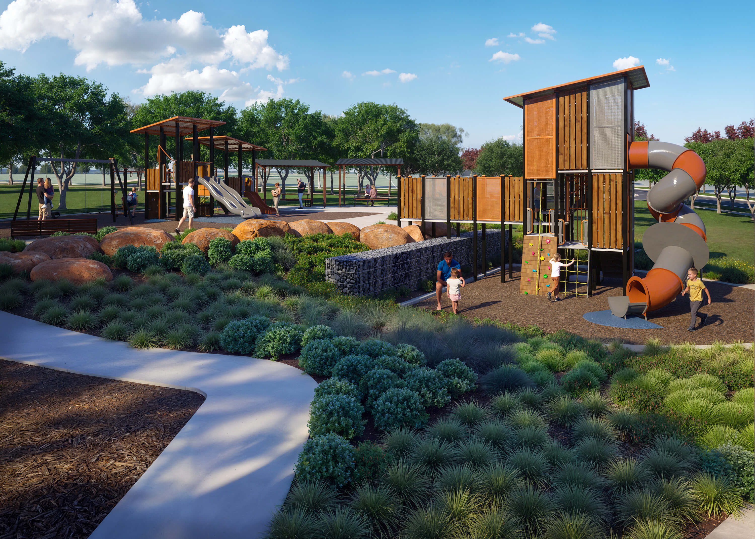 Aberdeen Estate - Winter Valley Render