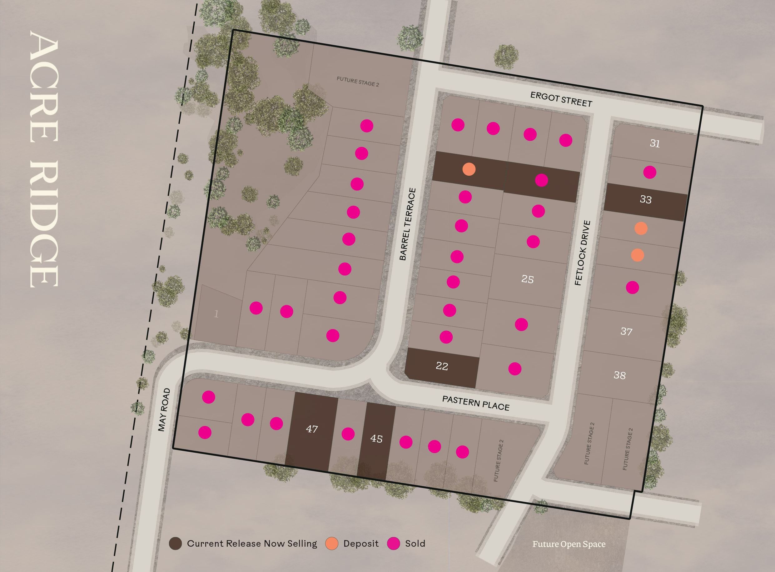 Acre Ridge Estate - Beaconsfield Release Map