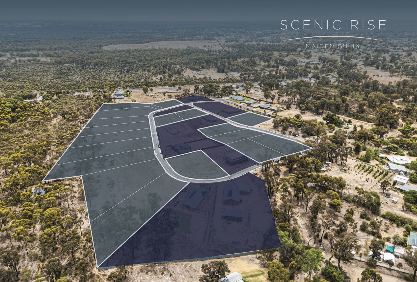Albert Views Estate - Maiden Gully Aerial