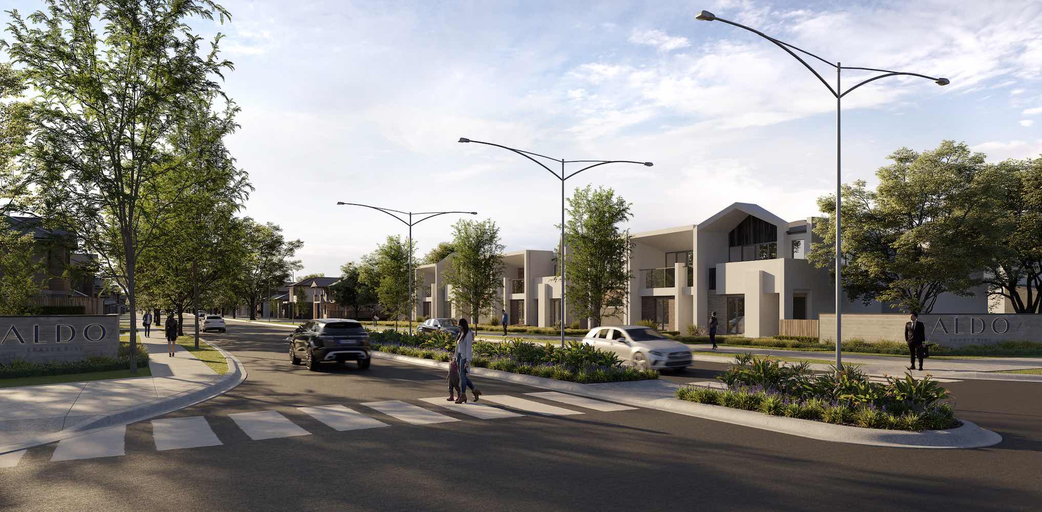 Aldo Estate - Fraser Rise Streetscap Render