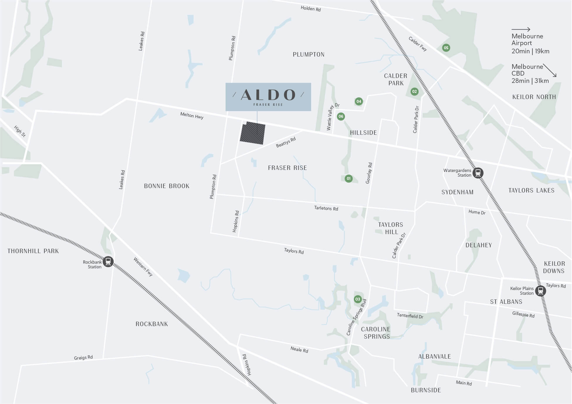 Aldo Estate location m Location Map