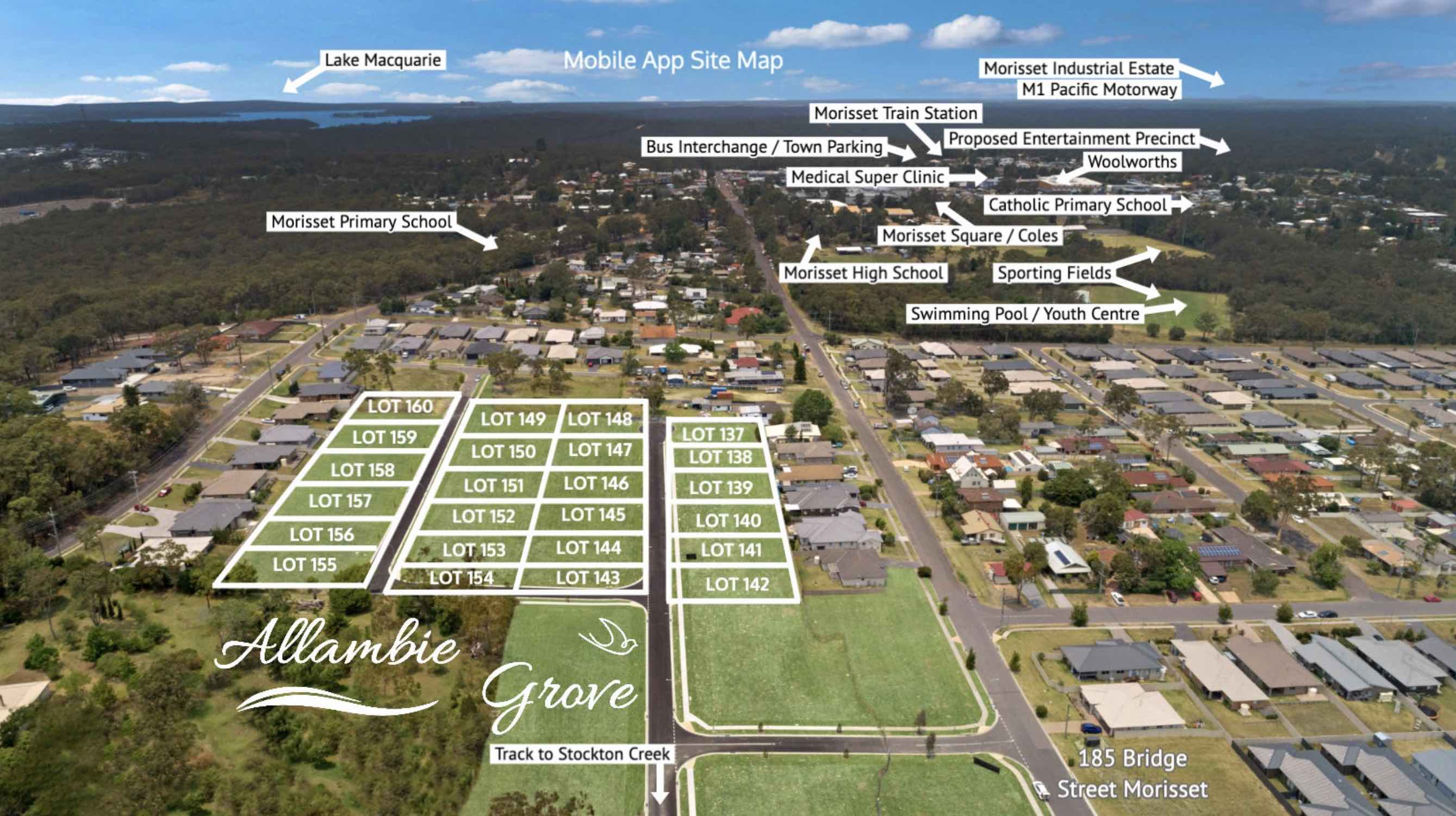 Allambie Grove Estate - Morisset Aerial