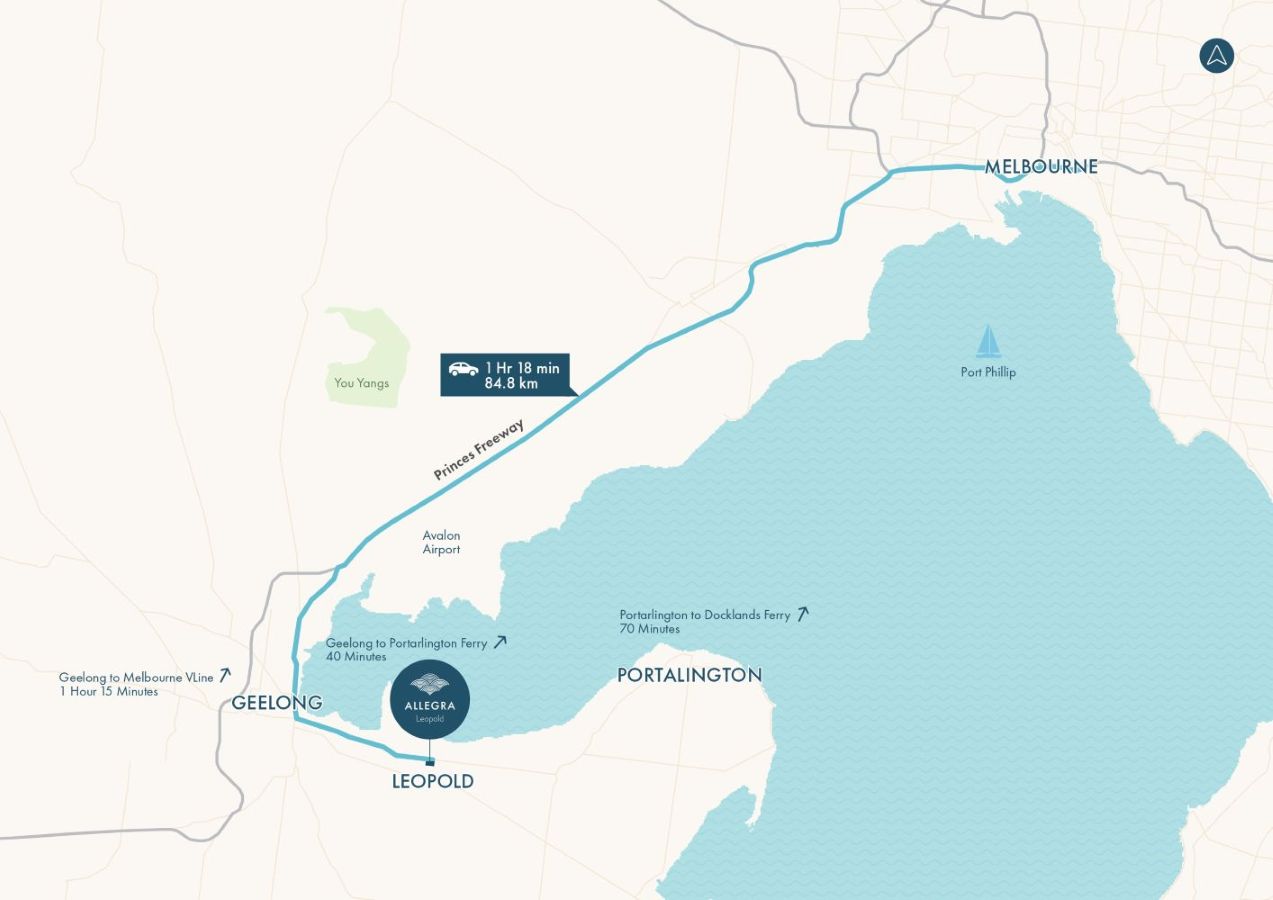 Allegra Estate - Leopold Location Map