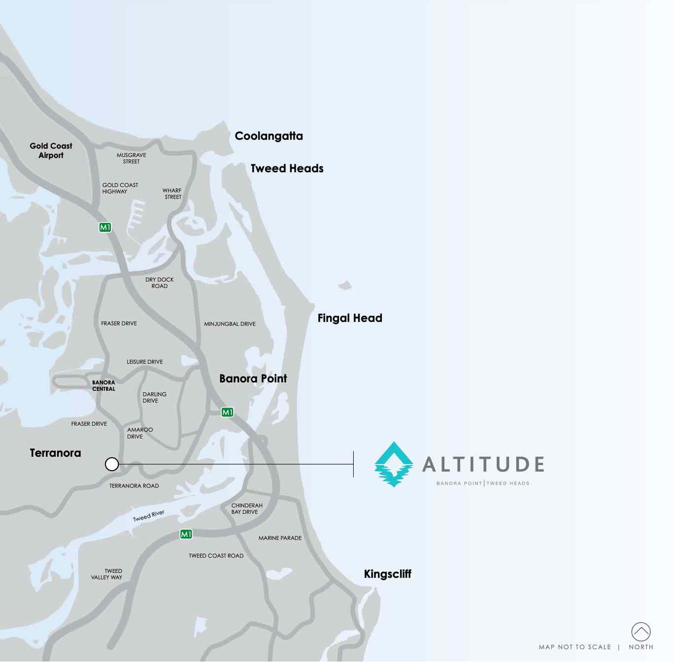 Altitude Estate - Terranora Location m Location Map