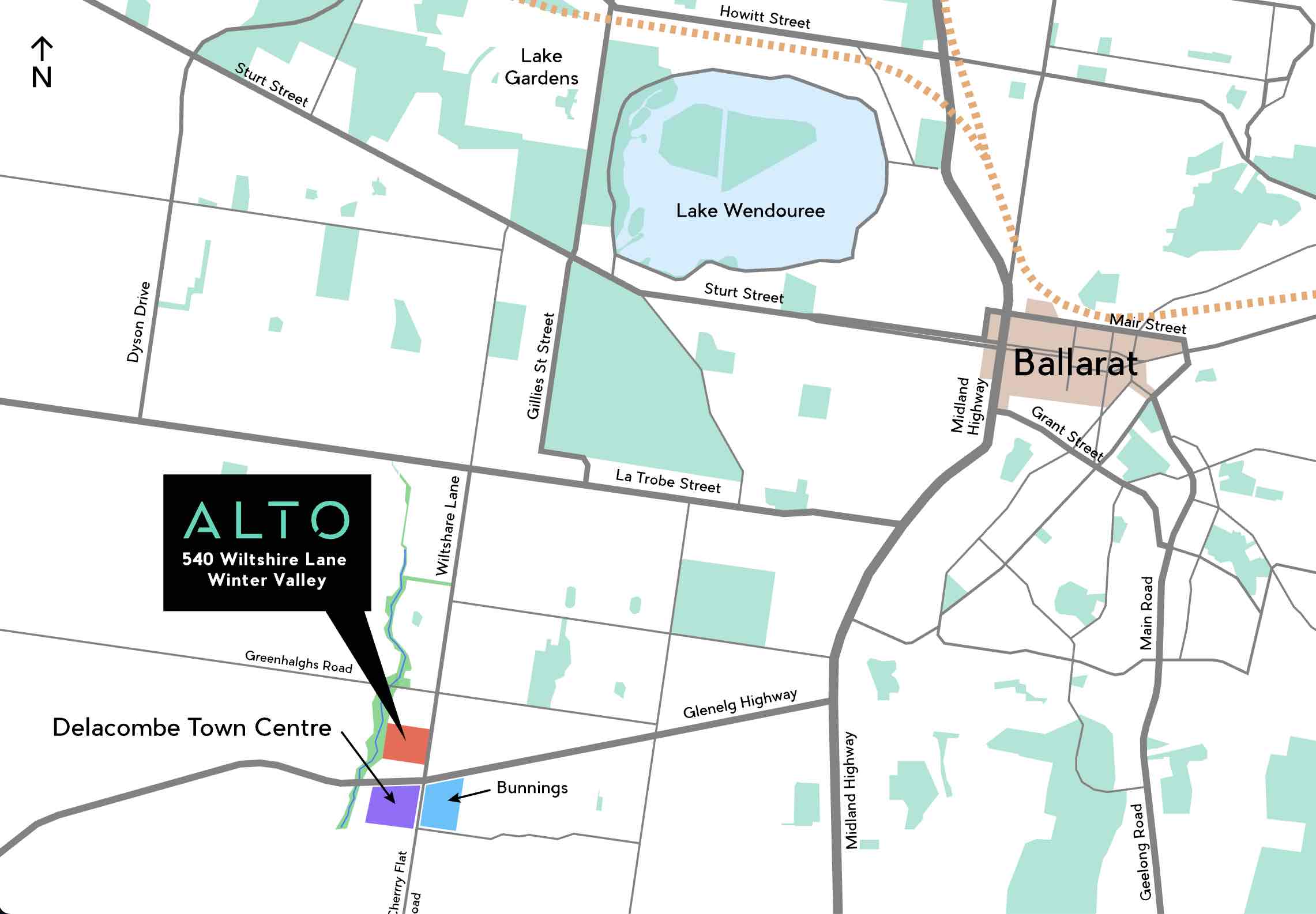 Alto Estate - Winter Valley Location m Location Map