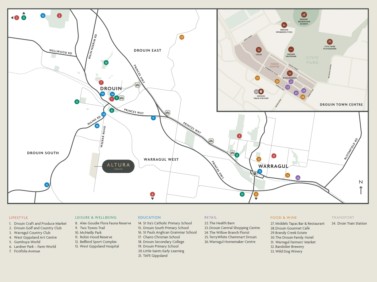 Altura - Drou Location Map