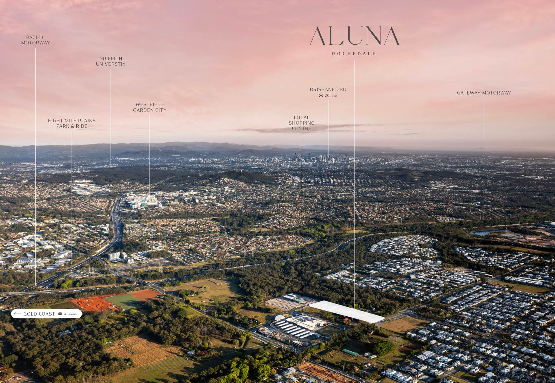 Aluna Estate - Rochedale Aerial