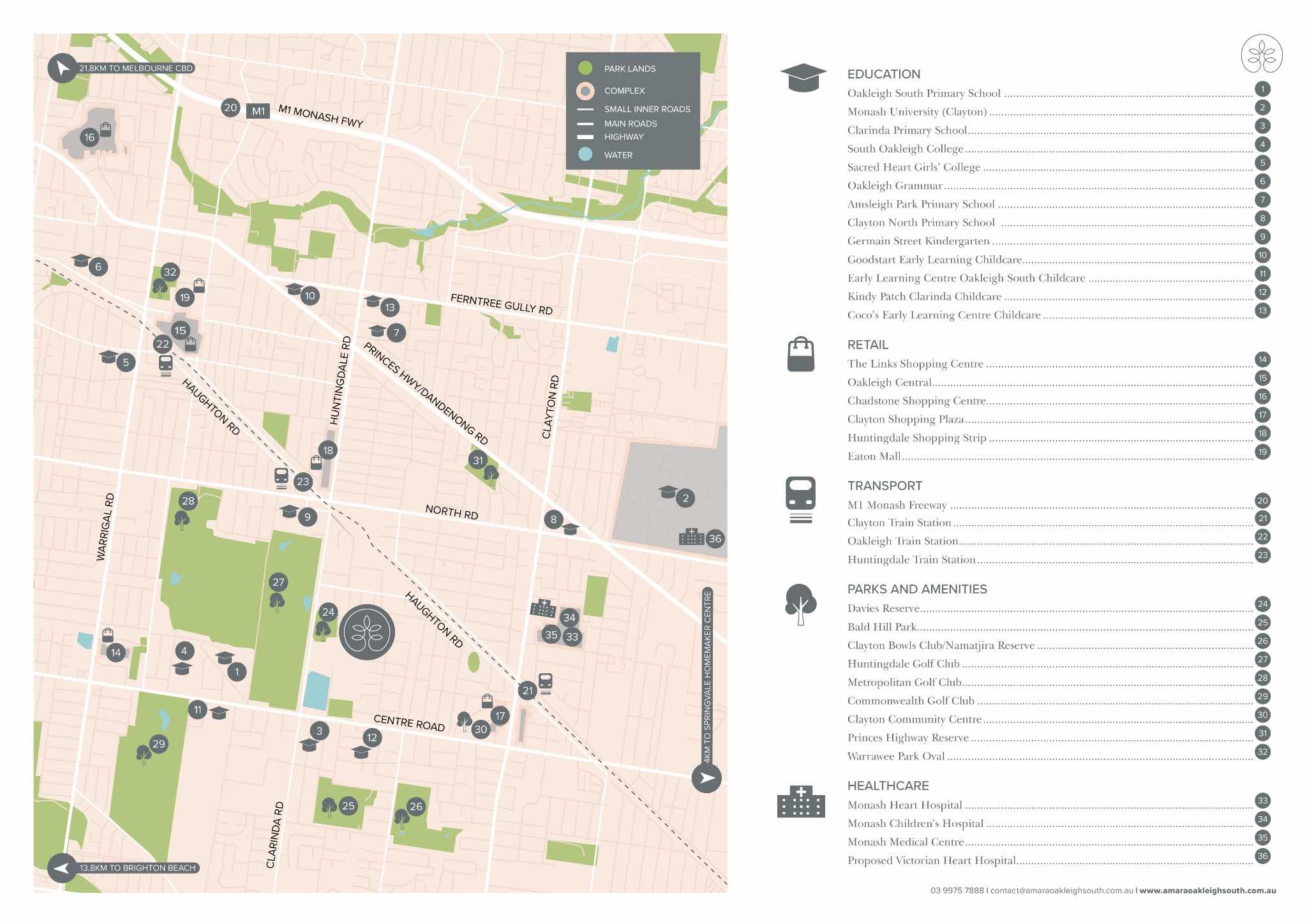 Amara Estate - Oakleigh South Location map