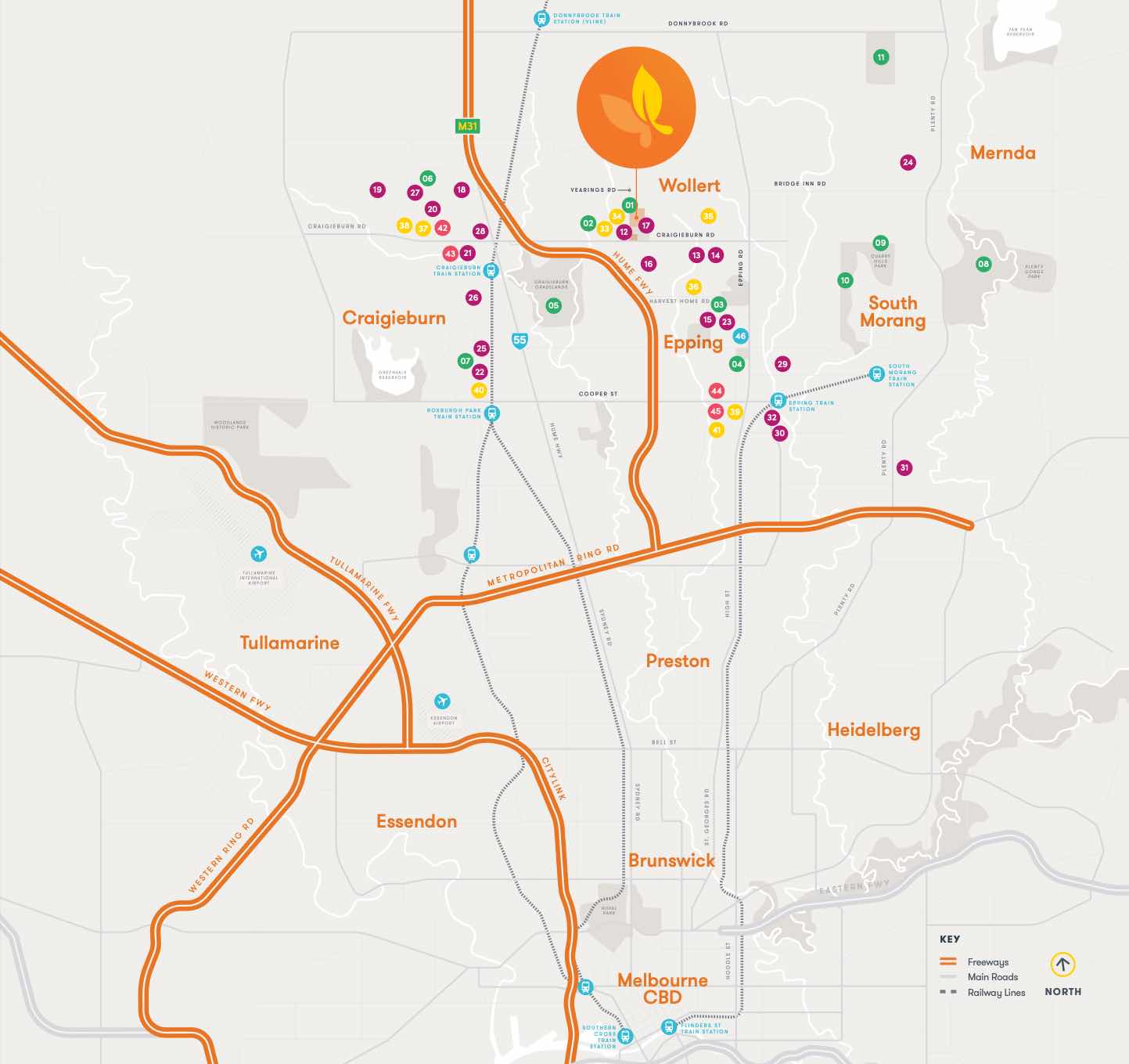 Amber Estate - Wollert Location map