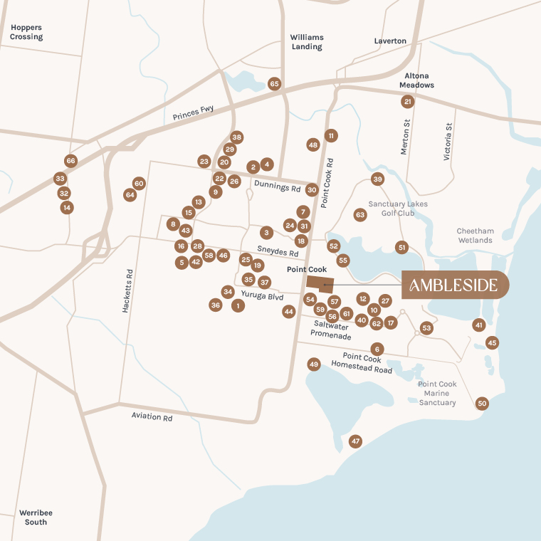 Ambleside Estate - Point Cook Location Map