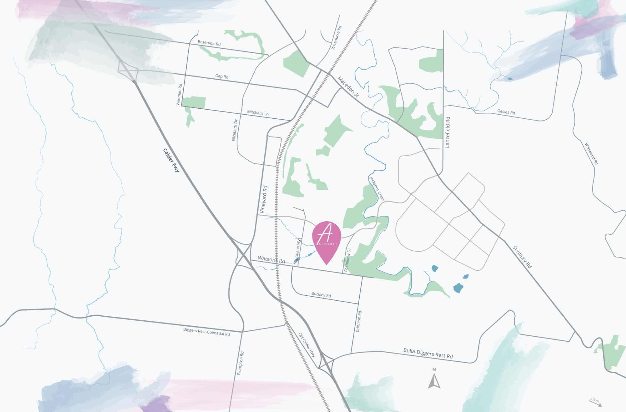 Ambrose Estate - Sunbury Location map