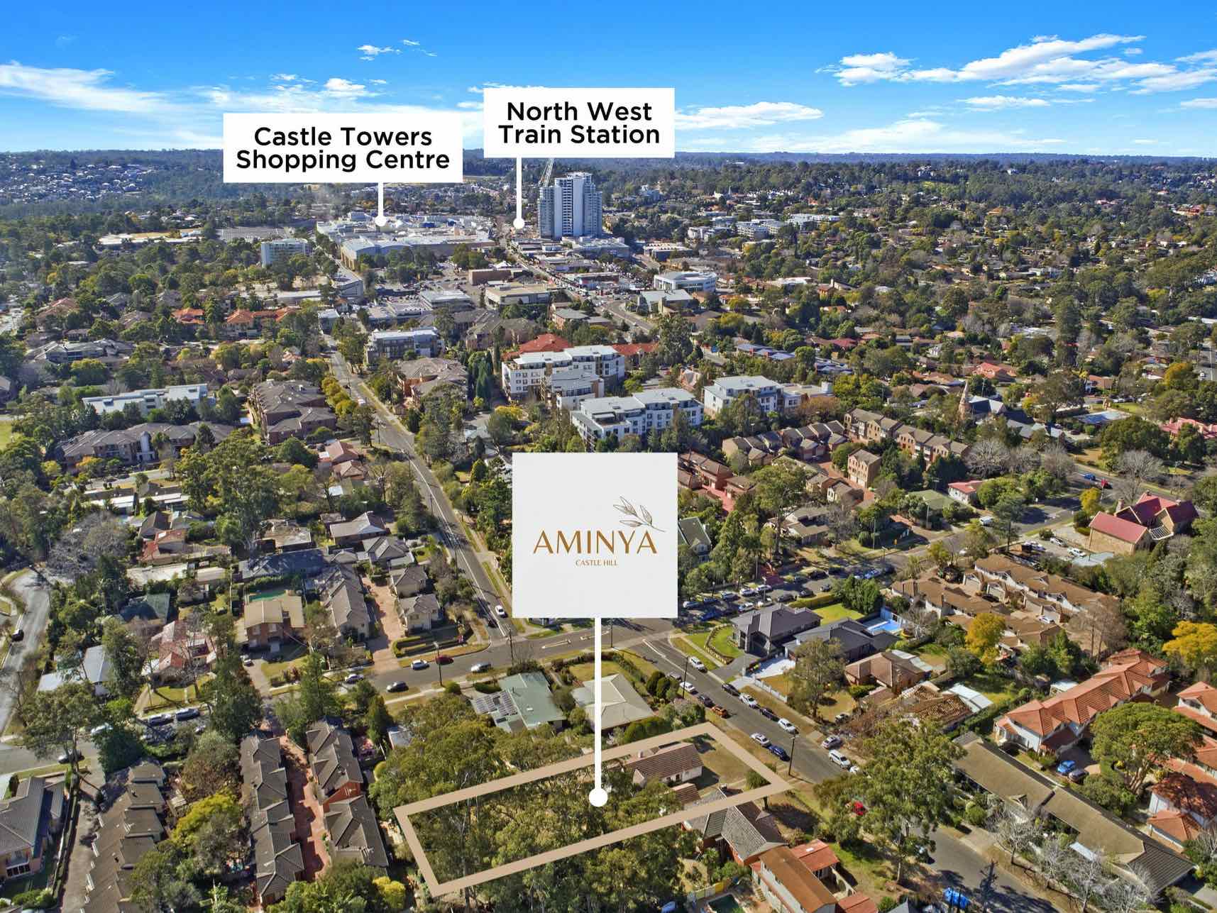 Aminya Estate - Castle Hill Aerial