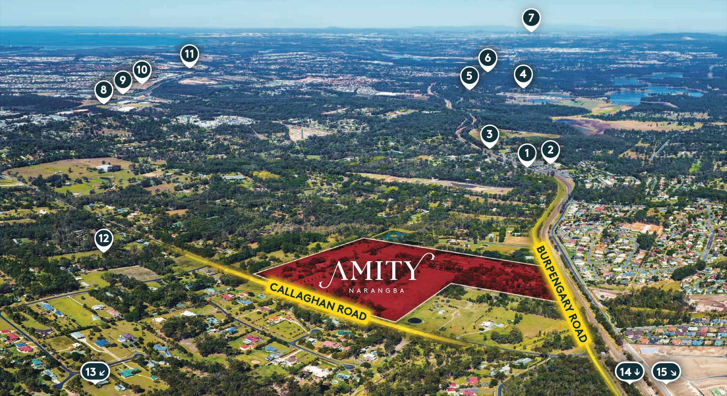 Amity Estate - Narangba Aerial