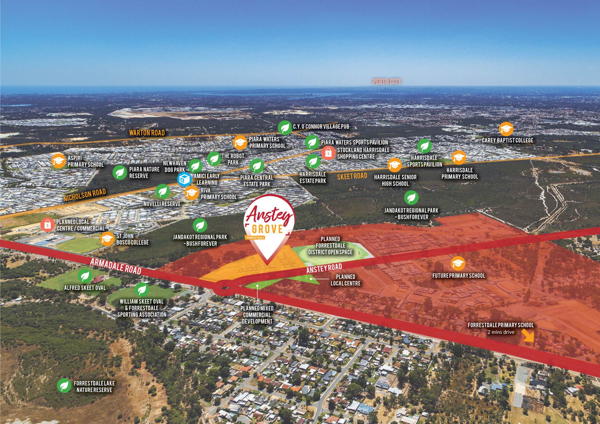 Anstey Grove Estate - Forrestdale Aerial
