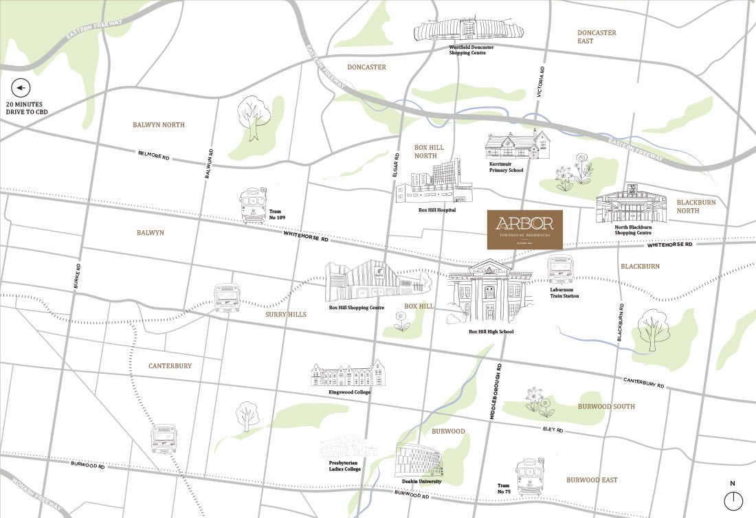 Arbor Estate - Blackburn Location map_0