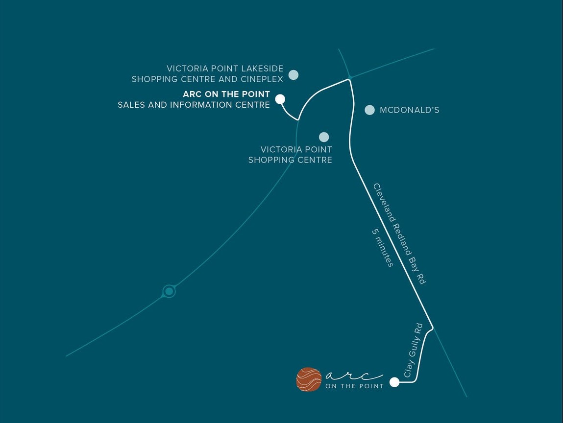 Arc on the Point Estate - Victoria Point Location Map