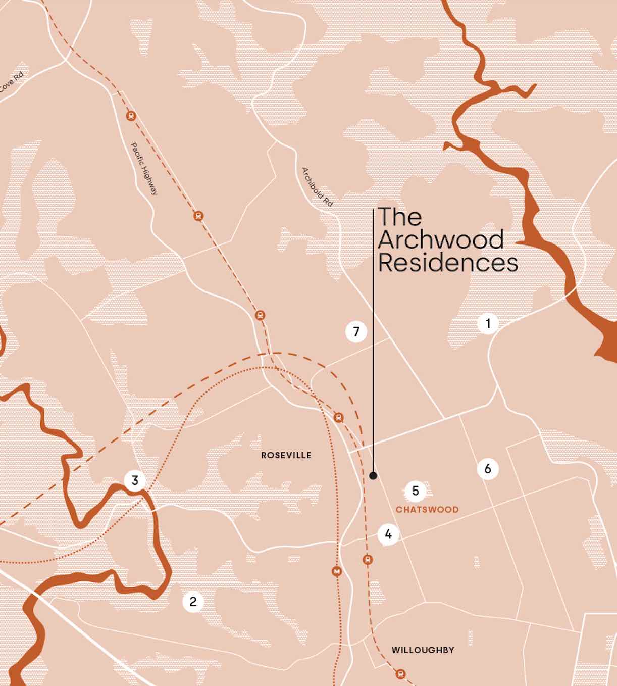 Archwood Residences - Roseville Location map