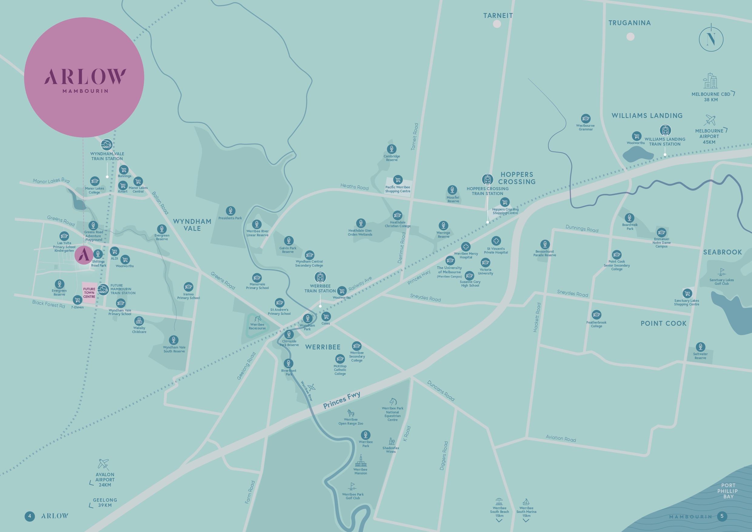 Arlow Estate - Mambourin Location Map