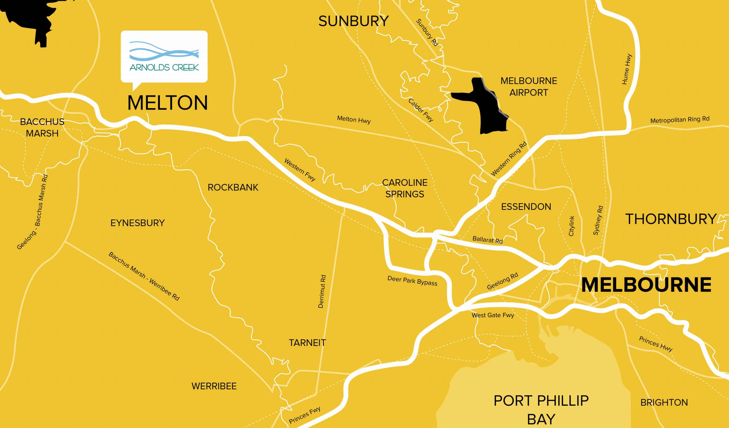Arnolds Creek Estate Location map