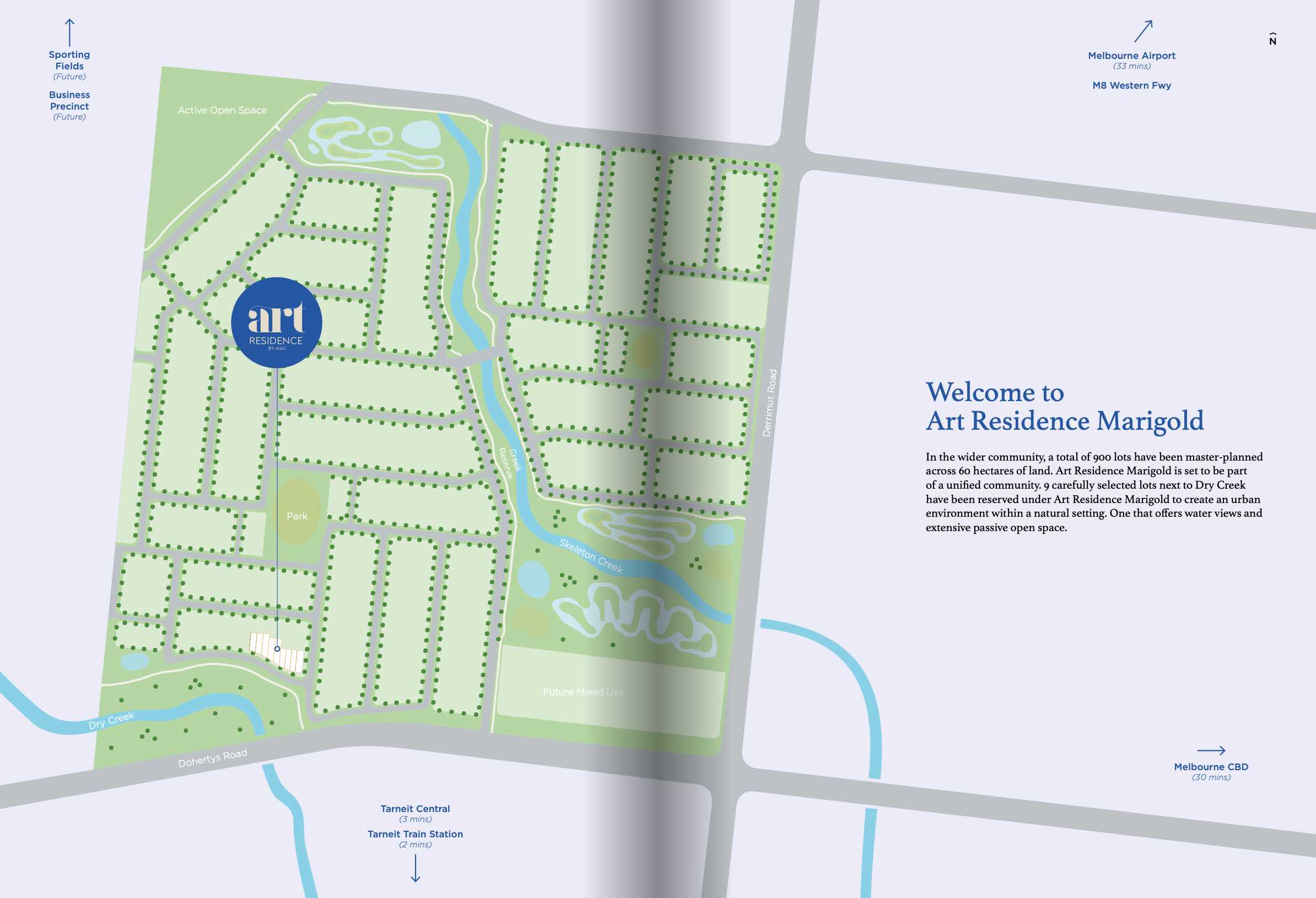 Art Residence in Marigold Estate - Tarneit Location map