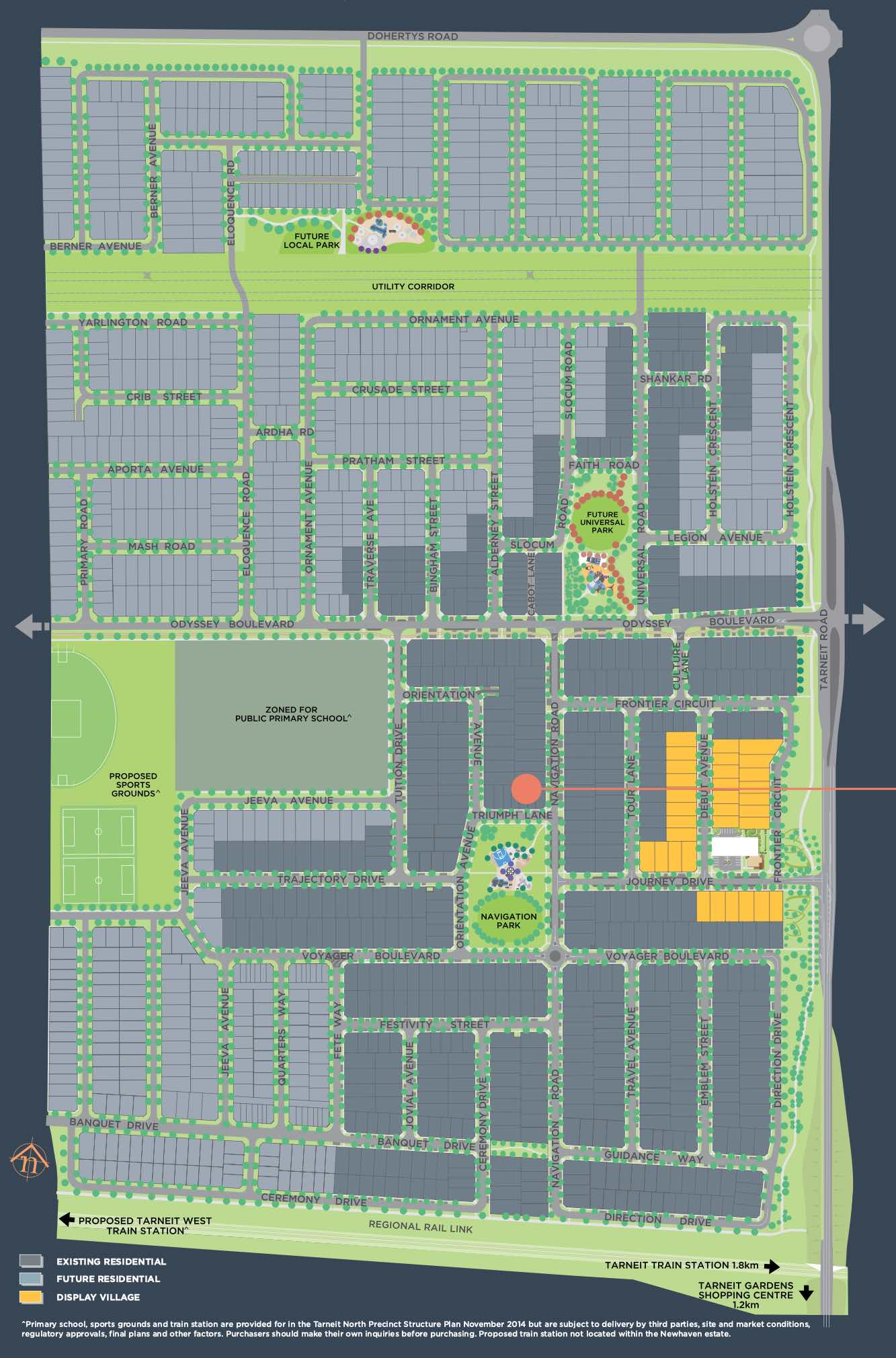 Ascot Townhomes in Newhaven Estate - Tarneit Masterplan