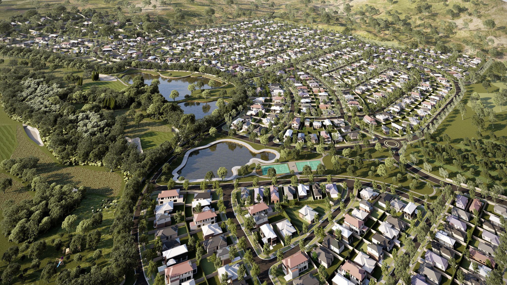Ashbourne Estate - Moss Vale Aerial