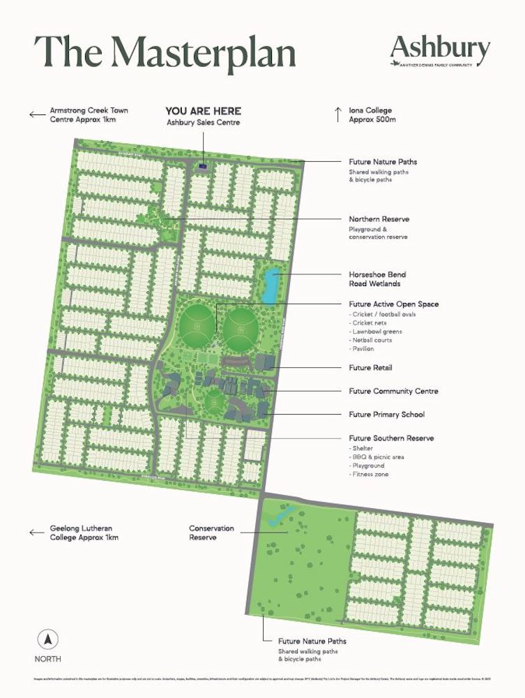 Ashbury Estate - Armstrong Creek m Masterplan