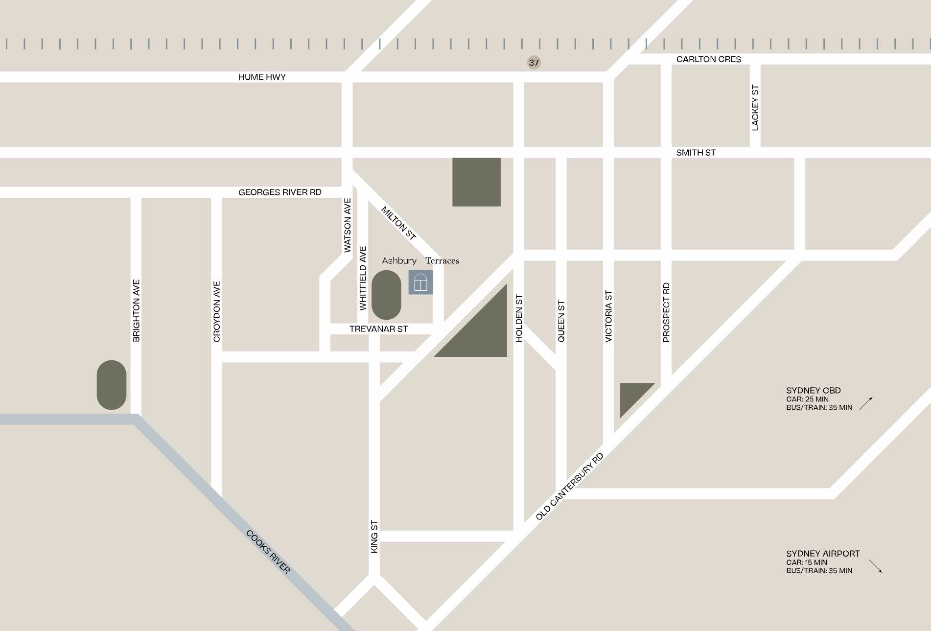 Ashbury Terraces - Ashbury Location map