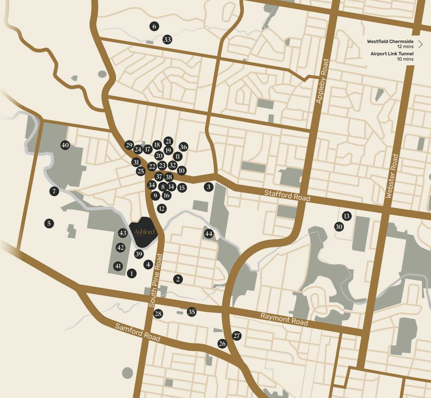 Ashford Residences - Everton Park Location map
