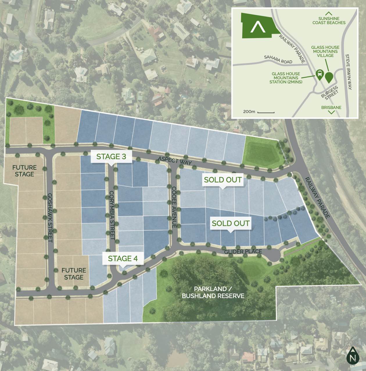 Aspect Glass House Estate - Glass House Mountains Masterplan