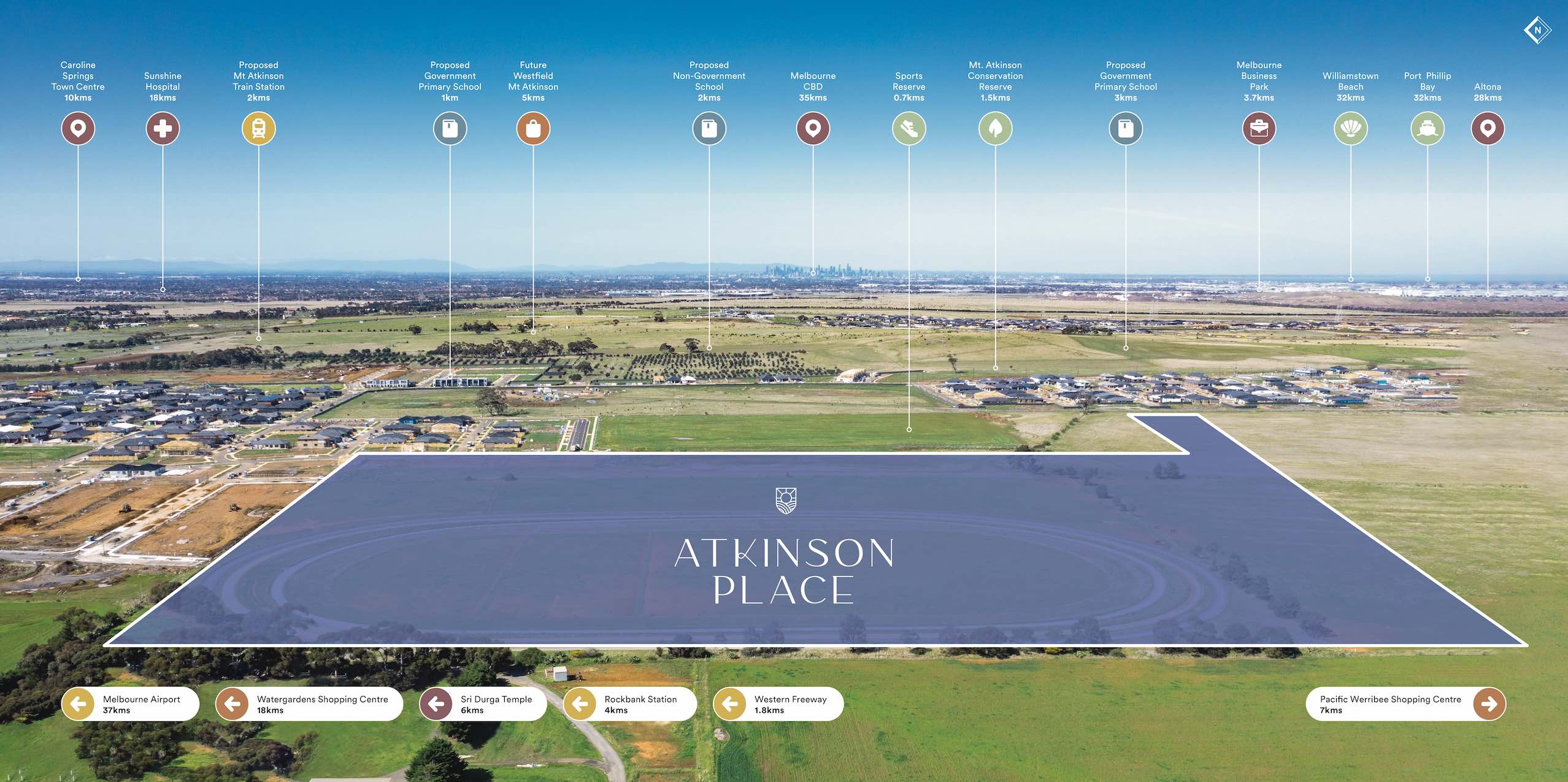 Atkinson Place Estate - Truganin Aerial
